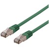 DELTACO STP-63GAU – tinklo kabelis – RJ-45 (kištukas) prie RJ-45 (kištukas) – 3 m – F/UTP (folija ekranuota neekranuota vytos poros) – CAT 6a – be halogenų, lietas – žalias