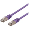 DELTACO U/STP Cat6a jungiamasis kabelis, LSZH, 3m, violetinis