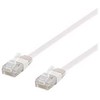 Deltaco U/UTP Cat6 jungiamasis kabelis, plokščias, 0,3 m, 250 MHz, baltas
