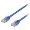 Deltaco U/UTP Cat6 jungiamasis kabelis, plokščias, 0,3 m, 250 MHz, mėlynas