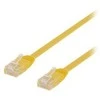 Deltaco U/UTP Cat6 jungiamasis kabelis, plokščias, 1,5 m, 250 MHz, geltonas