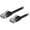 Deltaco TP-61S-FL, 1 m, Cat6, U/UTP (UTP), RJ-45, RJ-45, juodas