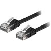 Deltaco TP-620S-FL, 20 m, Cat6, U/UTP (UTP), RJ-45, RJ-45, juodas