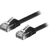 Deltaco TP-62S-FL, 2 m, Cat6, U/UTP (UTP), RJ-45, RJ-45, juodas