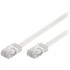 DELTACO U/UTP Cat6 jungiamasis kabelis, plokščias, 3 m, 250 MHz, baltas