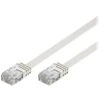 DELTACO U/UTP Cat6 jungiamasis kabelis, plokščias, 3 m, 250 MHz, baltas