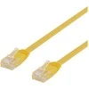 Deltaco TP-65GL-FL, 5 m, Cat6, U/UTP (UTP), RJ-45, RJ-45, Geltonas