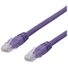 DELTACO U/UTP Cat6a jungiamasis kabelis, LSZH, 0,5 m, violetinis