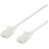 DELTACO U/UTP Cat6a jungiamasis kabelis, plonas, 3,5 mm skersmens, 0,3 m, baltas