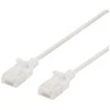DELTACO U/UTP Cat6a jungiamasis kabelis, plonas, 3,5 mm skersmens, 2 m, baltas