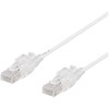 DELTACO U/UTP Cat6A jungiamasis kabelis, 0,5 m, 500 MHz, rakinamas, baltas