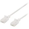 DELTACO U/UTP Cat6a jungiamasis kabelis, plonas, 3,5 mm skersmens, 2 m, baltas