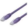 DELTACO U/UTP Cat6a jungiamasis kabelis, LSZH, 0,5 m, violetinis