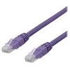 DELTACO U/UTP Cat6a jungiamasis kabelis, LSZH, 1 m, violetinis