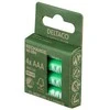 Deltaco ULT-NH1000AAA-4P, Įkraunama baterija, AAA, Nikelio-metalo hidrido (NiMH), 1,2 V, 4 vnt., 1000 mAh