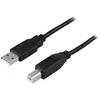 Kabelis DELTACO USB 2.0 Type A male - Type B male 3m, juodas / USB-230S