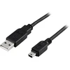 DELTACO USB-23S USB kabelis USB-A į Mini-B 0,5 m USB 2.0, juodas