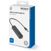 USB-A šakotuvas DELTACO, 5 Gbit/s, 4x USB-A, plonas, juodas / UH-734 / 1902425