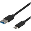 DELTACO - USB adapteris - USB-C (kištukas) į USB A tipo (kištukas) - USB 3.1 Gen 1 - 3 A - 25 cm - juodas