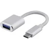 Adapteris DELTACO USB-C 3.1, 0.1 m, sidabro sp. / USBC-1278