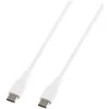 USB-C į USB-C kabelis DELTACO, 60W, 0.5 m, baltas / IPLH-1005 / 1902625