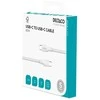 USB-C į USB-C kabelis DELTACO, 1m, USB 2.0, baltas, pintas, SPR 3A/60W / IPLH-1010 / 1902626