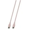 Deltaco USB-C - C USB2.0 SPR kabelis, silikoninis, 1,5 m, rožinis