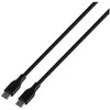 Deltaco USB-C - USB 2.0 SPR kabelis, silikoninis, 1,5 m, juodas