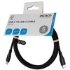 Deltaco USB-C - USB 2.0 SPR kabelis, silikoninis, 1,5 m, juodas