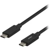 DELTACO USB-C kabelis, 0,5 m, USB 3.1 Gen 1, juodas