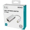 USB-C tinklo adapteris DELTACO, 2,5G, aliuminis / USBC-GIGA6