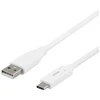 USB-C į USB-A kabelį, 2 m, 3A, USB 2.0, baltas DELTACO / USBC-1011M