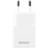 USB-C įkroviklis DELTACO, 1x USB-C PD 30 W, plonas, PPS, baltas / USBC-AC156 / 1903268