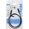 DELTACO - USB kabelis - USB-C (kištukas) į USB-C (kištukas) - USB 3.1 Gen 2 - 1 m - juodas