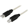 Kabelis DELTACO USB 2.0 "A-B", 2.0m, baltas-juodas / USB-218