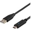 Mob. telefono kabelis DELTACO USBC-1009 USB 2.0, 1m, baltas
