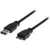 DELTACO USB 3.0 kabelis, A tipo - „Micro B“ tipo lizdas, 1m, juodas USB3-010S