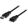 DELTACO USB 3.0 kabelis, A tipo - „Micro B“ tipo lizdas, 1m, juodas USB3-010S