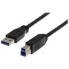 Kabelis DELTACO USB 3.0, Type A ha - Type B ha, 1m, juodas / USB3-110S