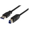 Kabelis DELTACO USB 3.0, Type A and - Type B and, 2m, juodas / USB3-120S