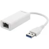 DELTACO USB 3.0 tinklo adapteris, Gigabit, 1xRJ45, 1xUSB3.0 A ha baltas / USB3-GIGA4