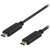 DELTACO USBC-1053 - USB kabelis - USB-C (kištukas) - USB-C (kištukas) - USB 3.1 - 50 cm - juodas
