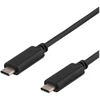 DELTACO USBC-1053 - USB kabelis - USB-C (kištukas) - USB-C (kištukas) - USB 3.1 - 50 cm - juodas
