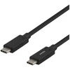 USB-C į USB-C laidas, 1m, 60W 3A, USB 3.1 Gen, E-Marker DELTACO juodas / USBC-1054M
