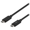 USB-C į USB-C laidas 10 Gbit/s 1m, 60W, 3A DELTACO juoda / USBC-1122M