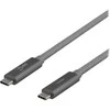 USB-C laidas DELTACO „SuperSpeed“ , 1 m, pintas, USB 3.1 Gen 2, 10 Gbps, 100W / USBC-1412M