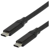 USB-C į USB-C laidas DELTACO su DP-Alt režimu, 10 Gbps, 60 W 3 A, 8K/30 Hz, 3 m, juodas / USBC-ACTIVE32 / 1902486