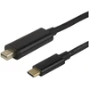 USB-C - miniDisplayPort kabelis DELTACO 4K UHD paauksuotas 1m juodas / USBC-DP100M / 1903814