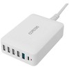 Multi 6 USB įkroviklis DELTACO, 4x USB-A, 1x USB-A 18W, 1x USB-C PD 30W / USBC-MO100 / 1902112