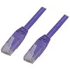 Deltaco TP-60P, 0,5 m, Cat6, U/UTP (UTP), RJ-45, RJ-45, violetinis